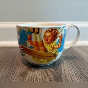 Kellogg’s 2005 Rice Krispies Ceramic Coffee Mug Cup Soup Cereal Bowl Vintage